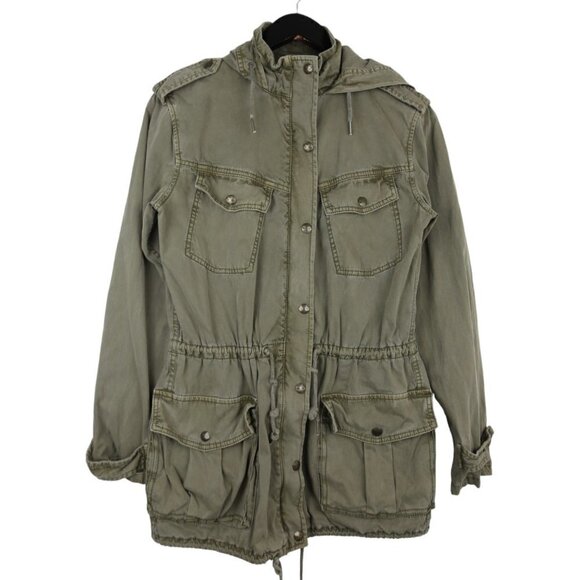 Talula Trooper Jacket Lived-in Utility Azure Skies in Dark Olive Green Size XS - Picture 1 of 9